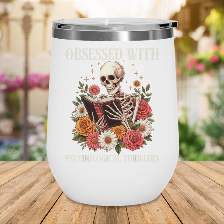 Women's Psychological Thriller Book Reader Lover Wine Tumbler Women's Psychological Thriller Book Reader Lover Wine Tumbler