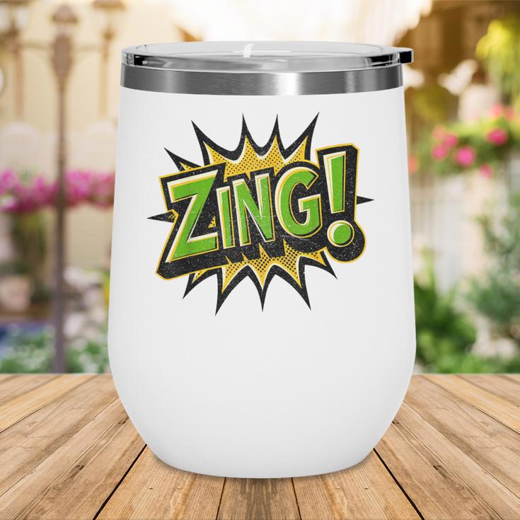 ZING Comic Book Retro Artwork – Cartoon Collector Wine Tumbler