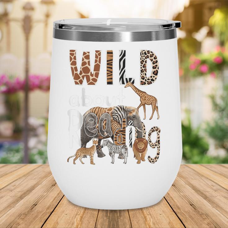 Zoo Animals Wild About Reading Books Reader Lover Librarian Wine Tumbler Zoo Animals Wild About Reading Books Reader Lover Librarian Wine Tumbler