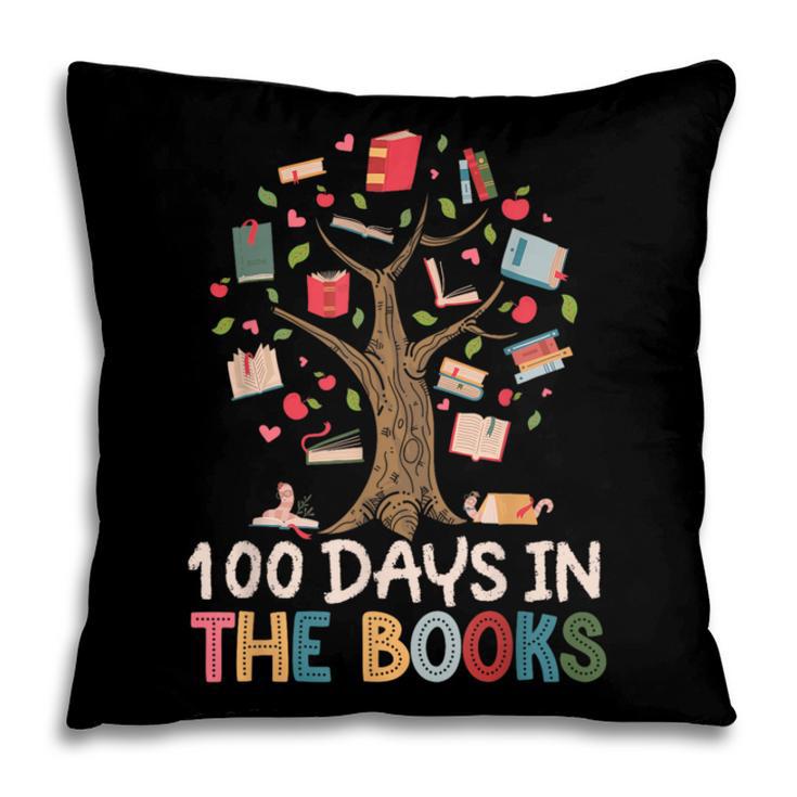 100 Days In The Books Reading Teacher Cute Book Lover Pillowcase