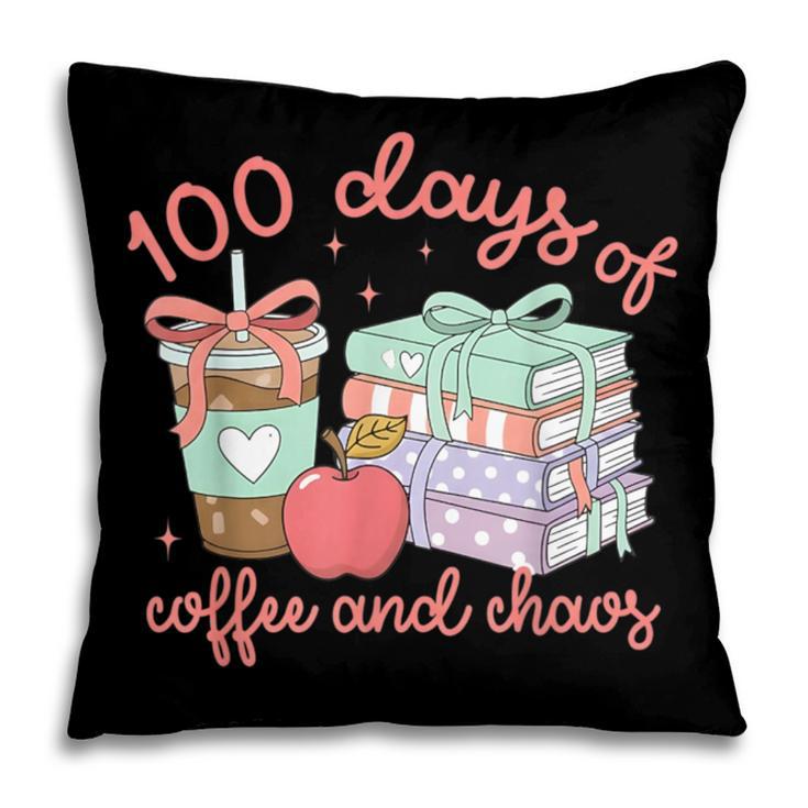 100 Days Of Coffee And Chaos Coquette Bow Book Apple Pillowcase 100 Days Of Coffee And Chaos Coquette Bow Book Apple Pillowcase