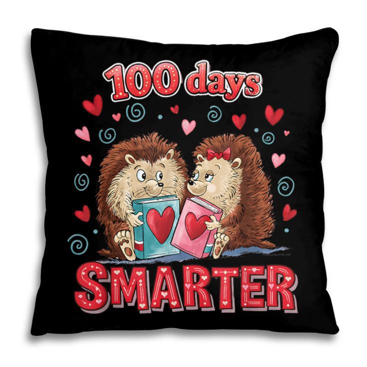 100 Days Smarter Shirt Cute Hedgehog Love Books School Tee Pillowcase 100 Days Smarter Shirt Cute Hedgehog Love Books School Tee Pillowcase