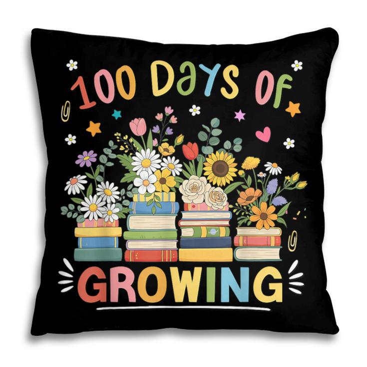 100th Day Of School Teacher Floral Books 100 Days Of Growing Pillowcase 100th Day Of School Teacher Floral Books 100 Days Of Growing Pillowcase