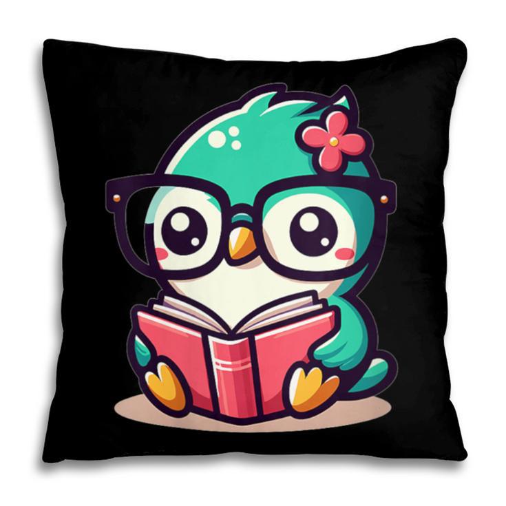 Adorable Book Lover Humming Bird With Reading Glasses Cute Pillowcase Adorable Book Lover Humming Bird With Reading Glasses Cute Pillowcase