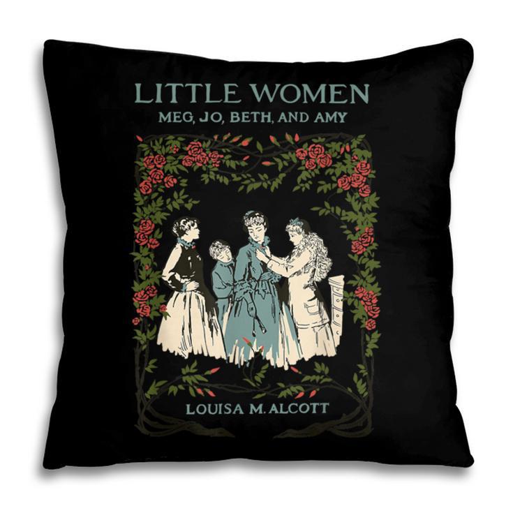 Alcott Little Women Characters Literature Book Illustration Pillowcase