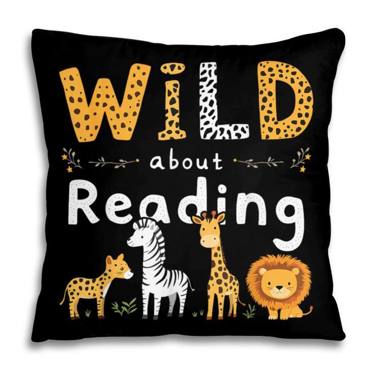 Animal Print Read A Book Character Kids Wild About Reading Pillowcase