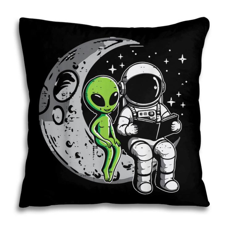 Astronaut Reading Book To Alien Moon Space Women Kids Men Pillowcase Astronaut Reading Book To Alien Moon Space Women Kids Men Pillowcase