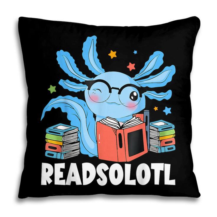 Axolotl Read Book Kawaii Reading Books For Men Women Pillowcase