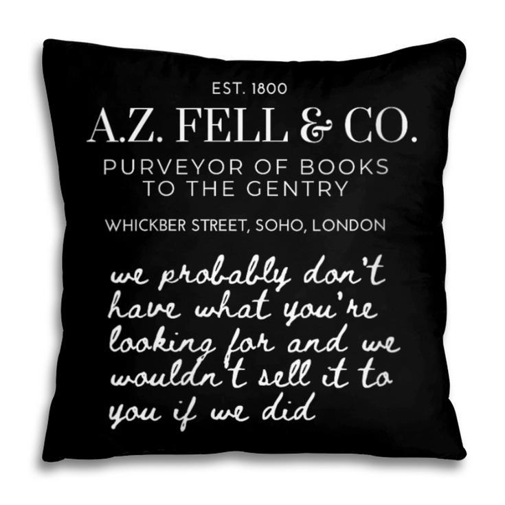 Aziraphale's Bookshop AZ Fell And Co Literary Antiquarian Pillowcase