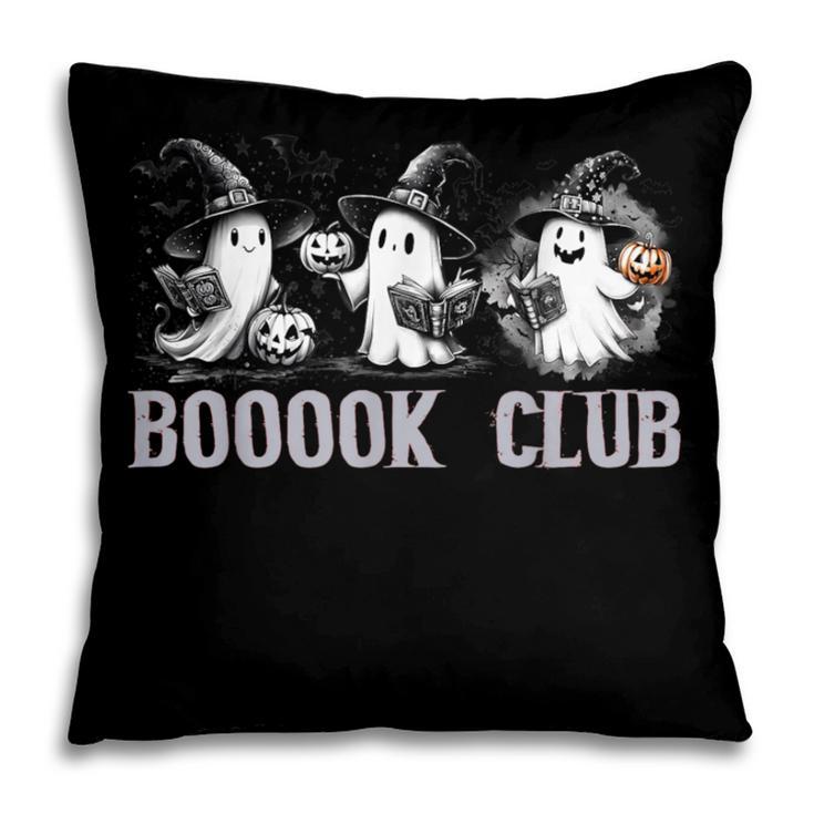 Boo Ghost Books Book Club Halloween Women School Teacher Pillowcase
