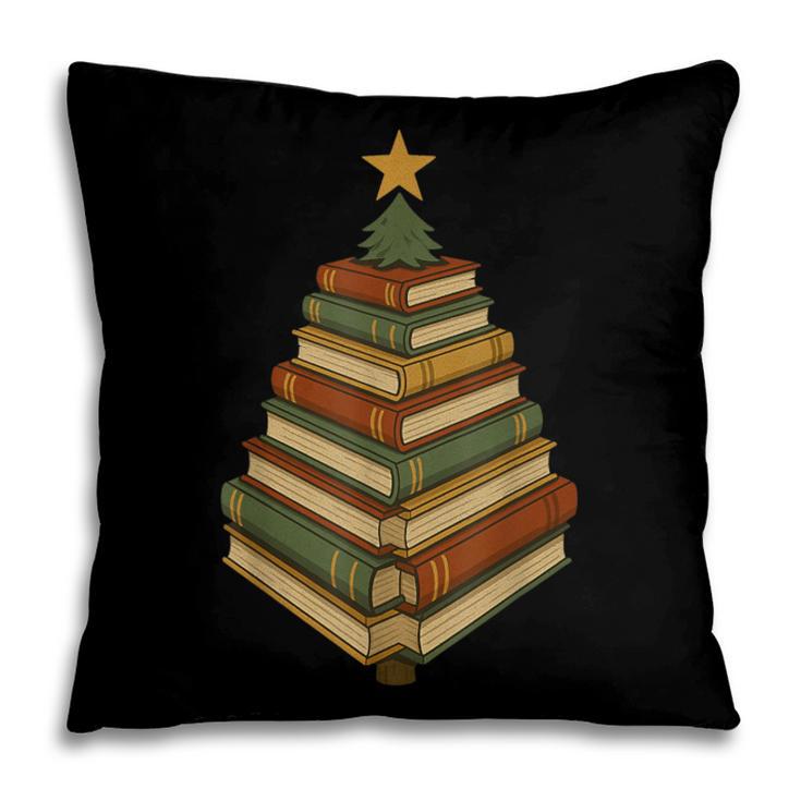 Book Lover Christmas Graphic For Librarians Pillowcase