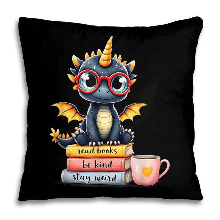 Book Lover Cute Baby Dragon Reading Pillowcase