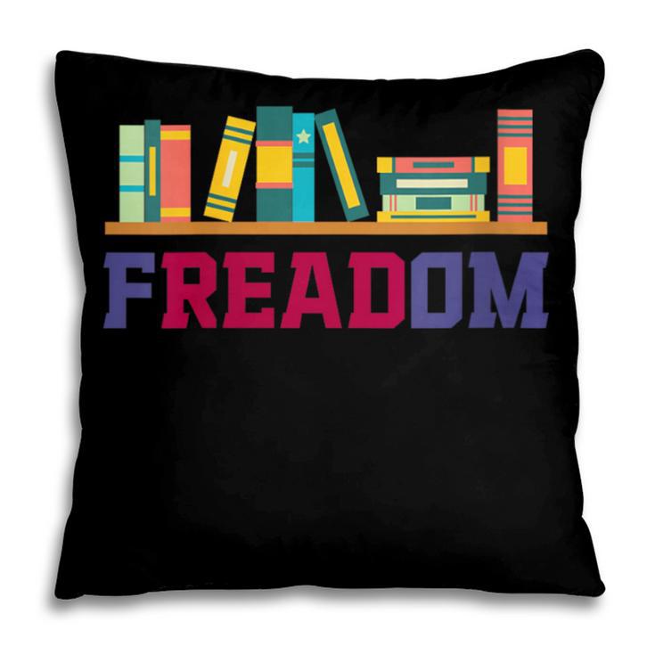 Book Lover Freedom Librarian Vintage Retro Reading Present Pillowcase