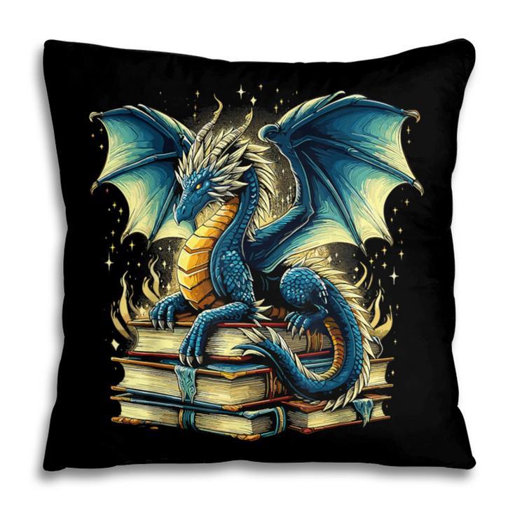 Book Lover Reading Fantasy Dragon Pillowcase
