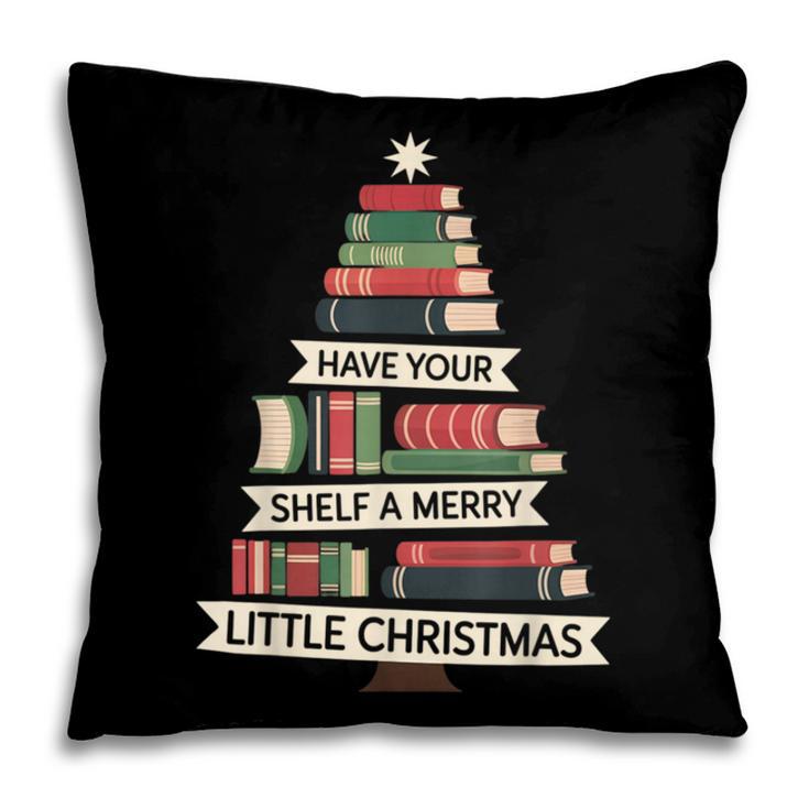 Book Merry Little Christmas Tree Holiday Pillowcase