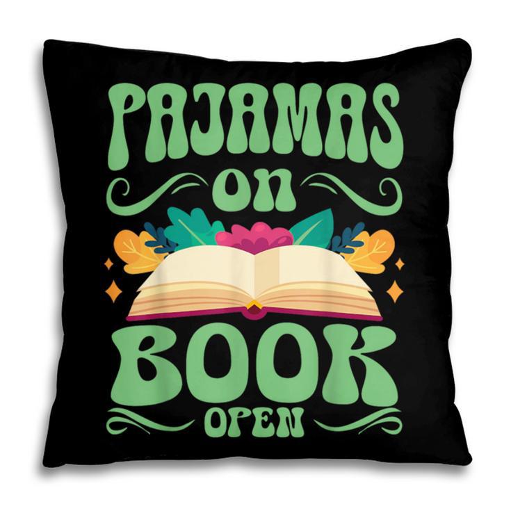 Book And Pajama Pajamas On Book Open Pillowcase