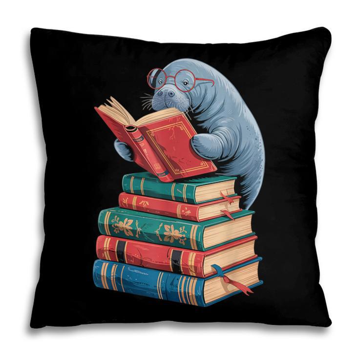 Book Reading Book Reader Manatees Sea Animal Sea Cow Manatee Pillowcase