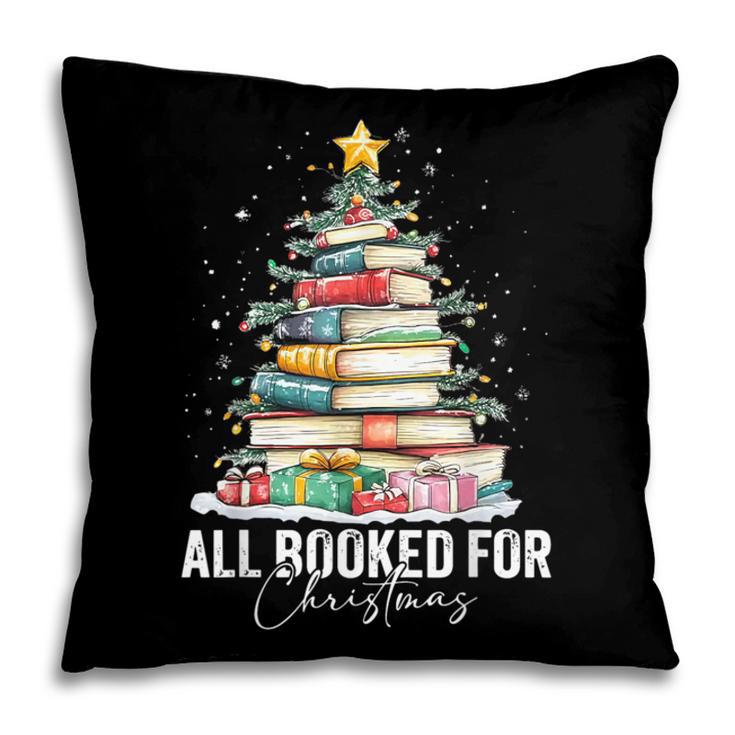 All Booked For Christmas Coquette Books Teacher Xmas Tree Pillowcase All Booked For Christmas Coquette Books Teacher Xmas Tree Pillowcase