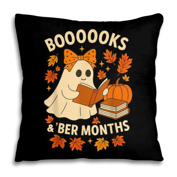 Books And BER Months Fall Librarian Reading Halloween Pillowcase