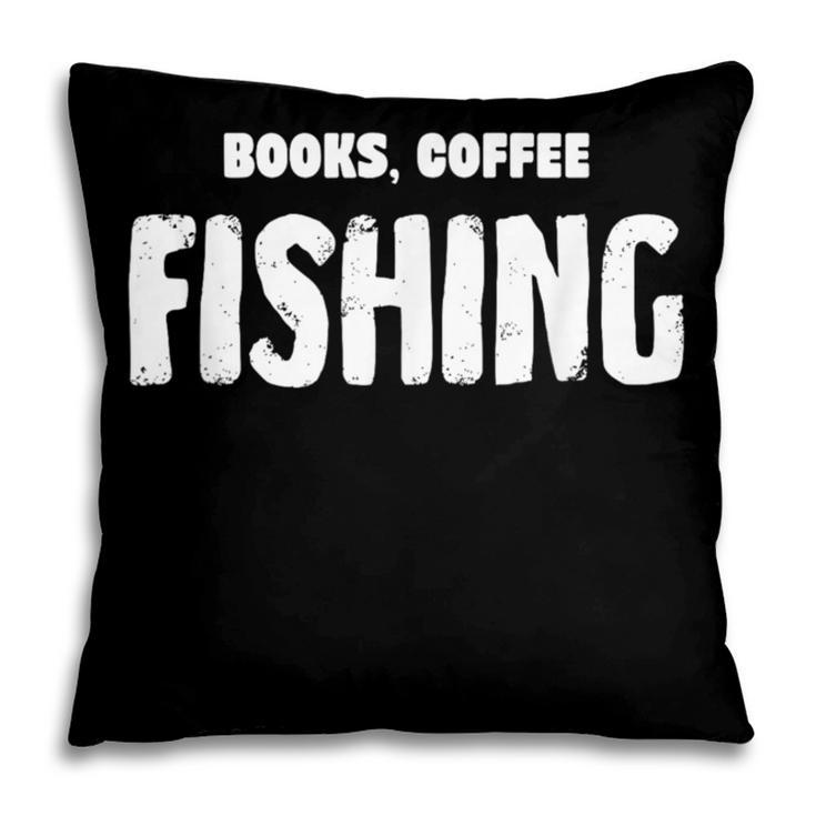 Books Coffee Fishing Pillowcase