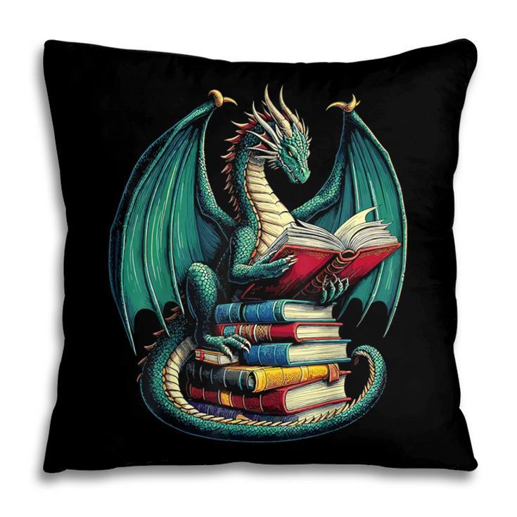 Books Dragon Reading Book Lover Pillowcase Books Dragon Reading Book Lover Pillowcase