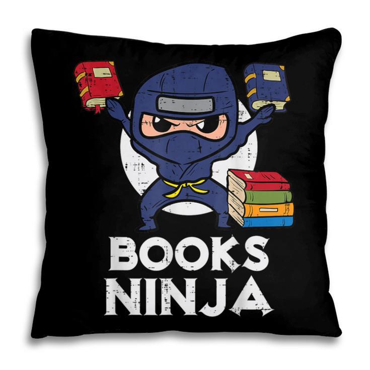 Books Ninja Read Reading Librarian Book Toddler Boys Kids Pillowcase