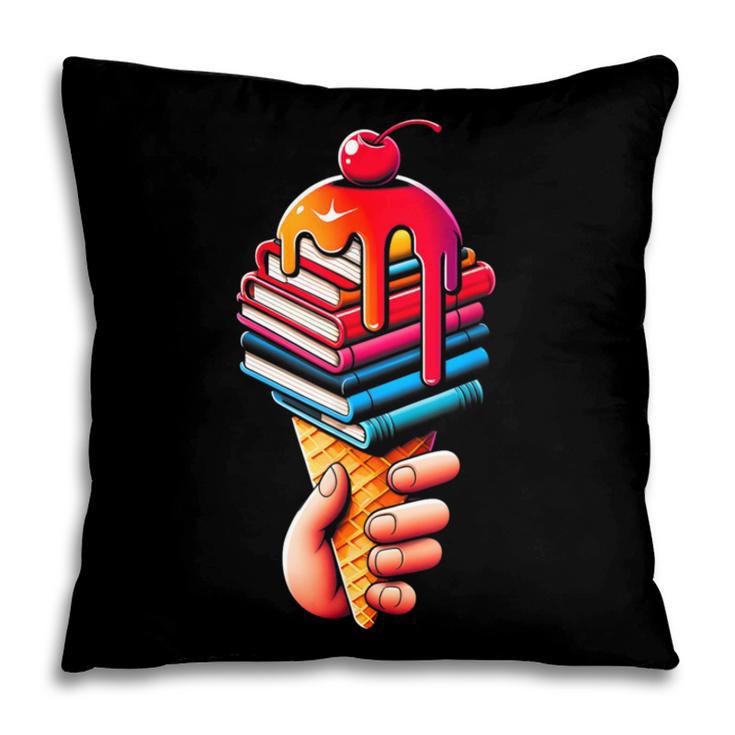 Books Reading Ice Cream Pillowcase