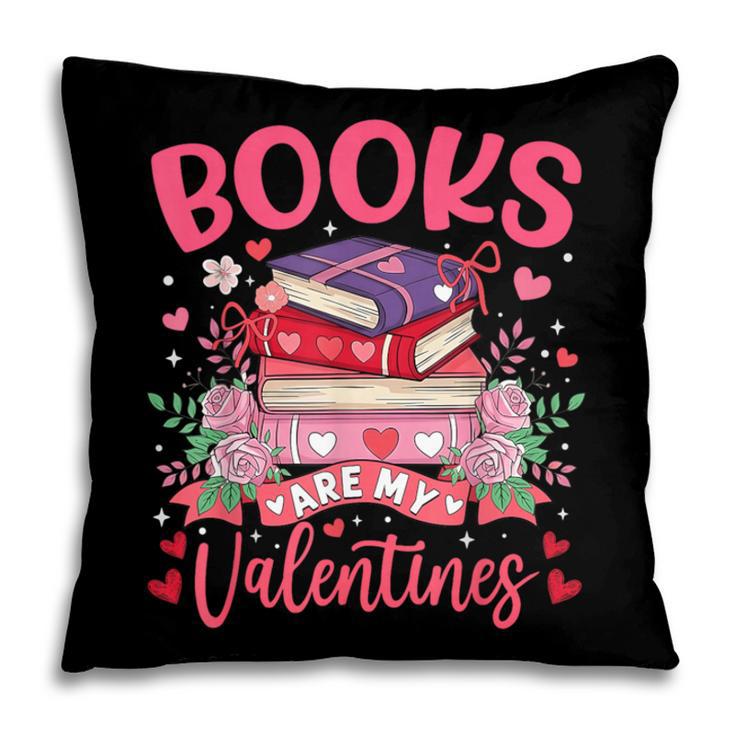 Books Are My Valentine Coquette Bow Book Flower Girl Women Pillowcase Books Are My Valentine Coquette Bow Book Flower Girl Women Pillowcase