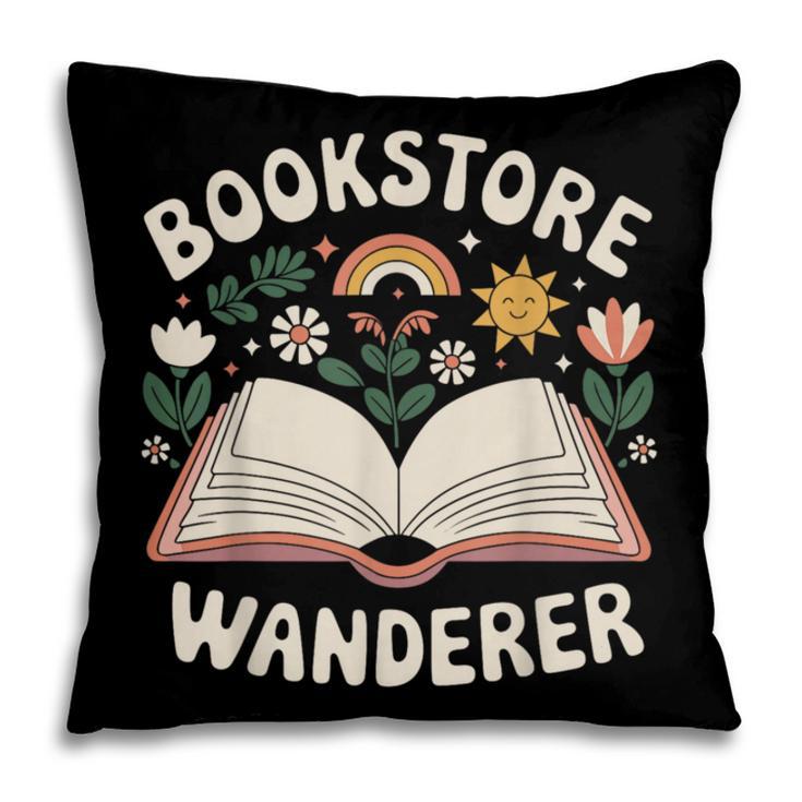 Bookstore Wanderers Retro Women Book Lovers Pillowcase