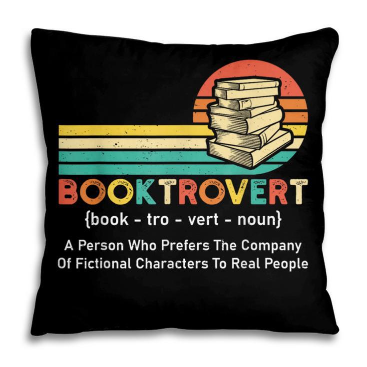 Booktrovert Definition Book Lover Pillowcase