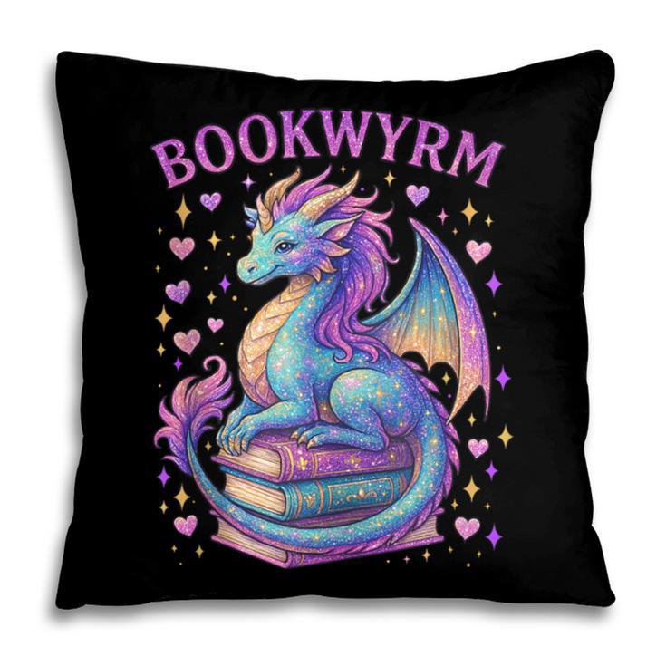 Bookwyrm Just a Girl Who Loves Dragons Books Dragon Reader Pillowcase