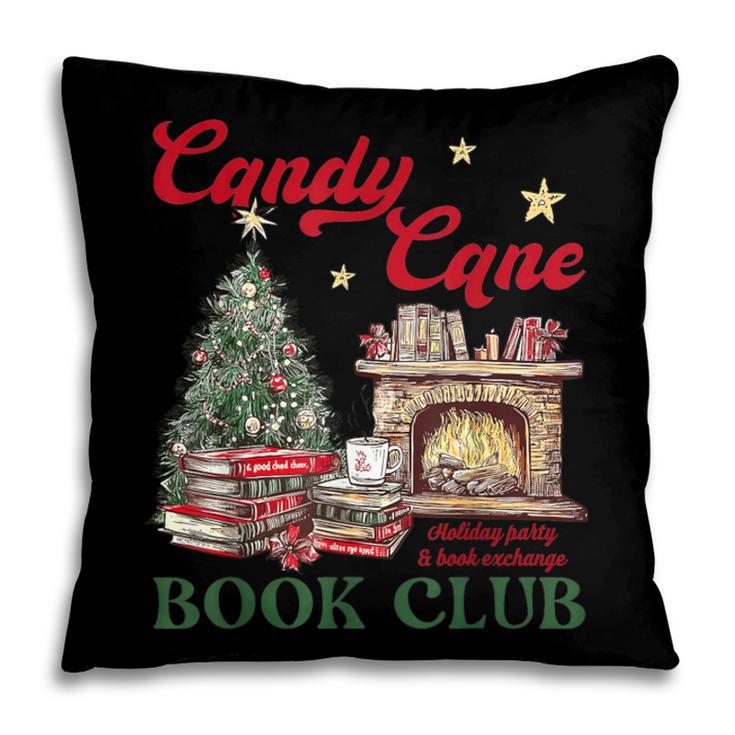 Candy Cane Book Club Holiday Party & Book Exchange Pillowcase