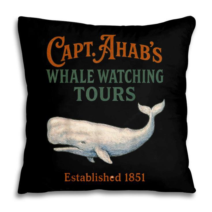 Captain Ahab’s Whale Watching Tours – Moby Book Parody Pillowcase
