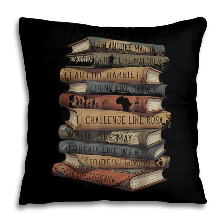 Celebrating History Month Floral Books Teacher Pillowcase