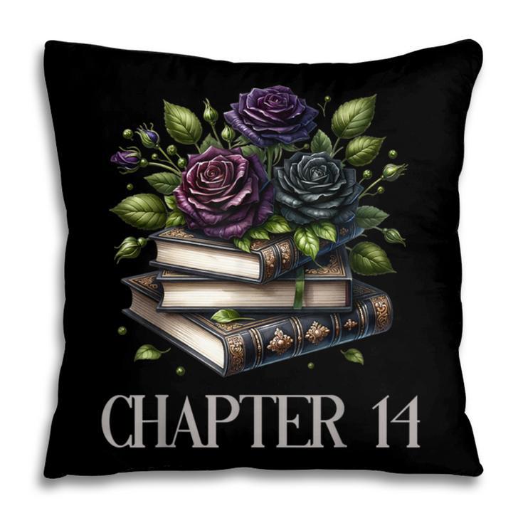 Chapter 14 14th Birthday Girls Book Lovers Gothic Flowers Pillowcase Chapter 14 14th Birthday Girls Book Lovers Gothic Flowers Pillowcase