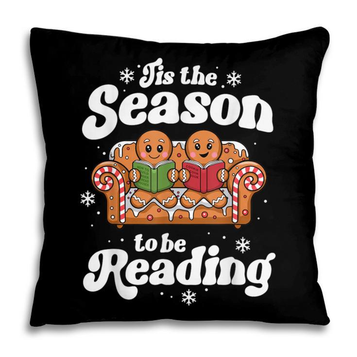 Christmas Book Lover Gingerbread Library Reading Bookaholic Pillowcase