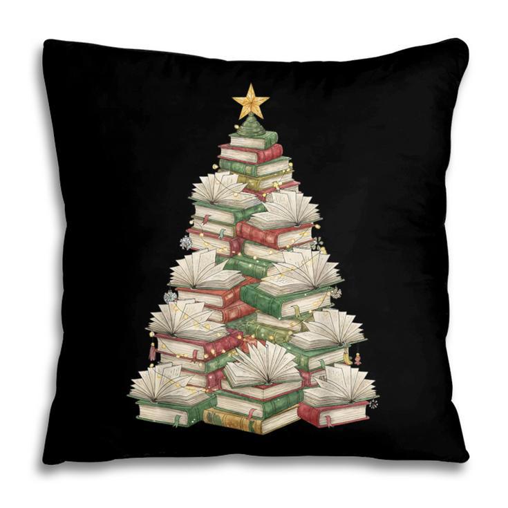 Christmas Book Tree Teacher Book Lover Xmas Librarian Pillowcase Christmas Book Tree Teacher Book Lover Xmas Librarian Pillowcase