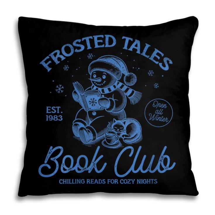 Christmas Snowman Frosted Tales Book Club Pillowcase