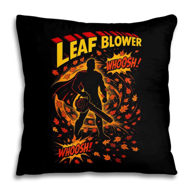Comic Book Superhero Fall Season Leaf Blower Pillowcase