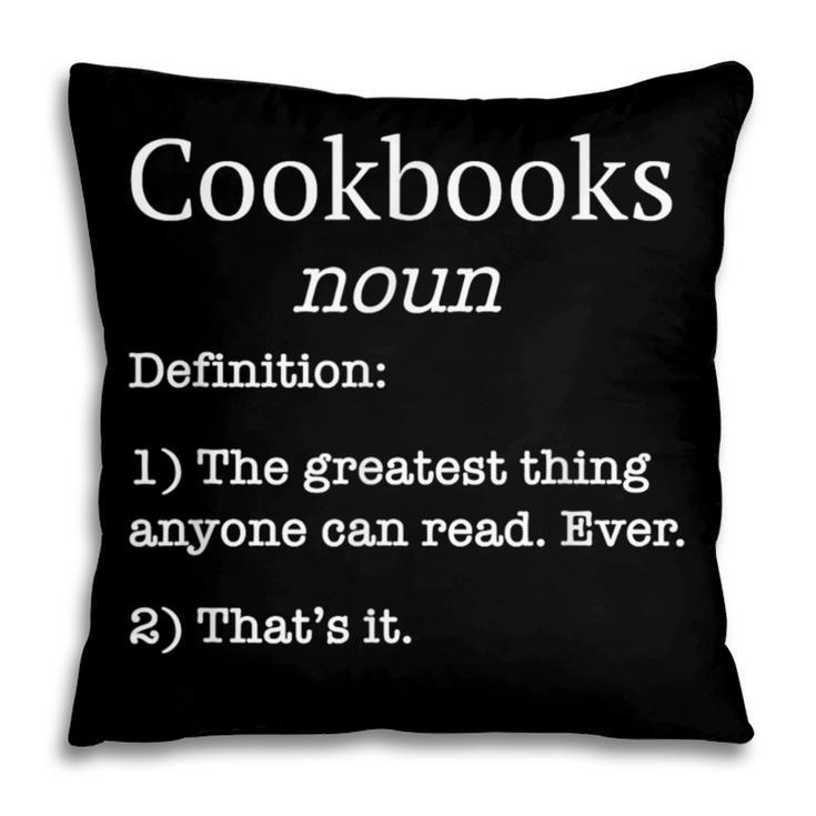 Cookbooks Cookbook Lovers Chefs Fake Definition Pillowcase