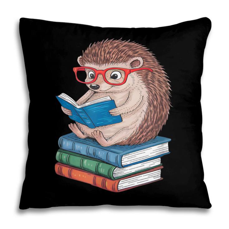 Cool Hedgehog Book Nerd Readers Pillowcase