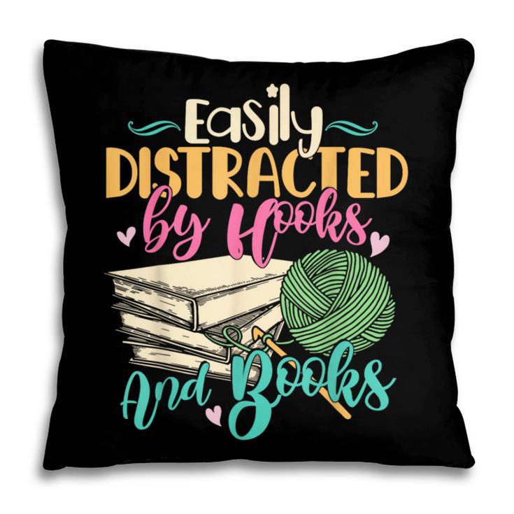 Crochet And Reading Crocheter Bookish Crocheting Book Lover Pillowcase Crochet And Reading Crocheter Bookish Crocheting Book Lover Pillowcase