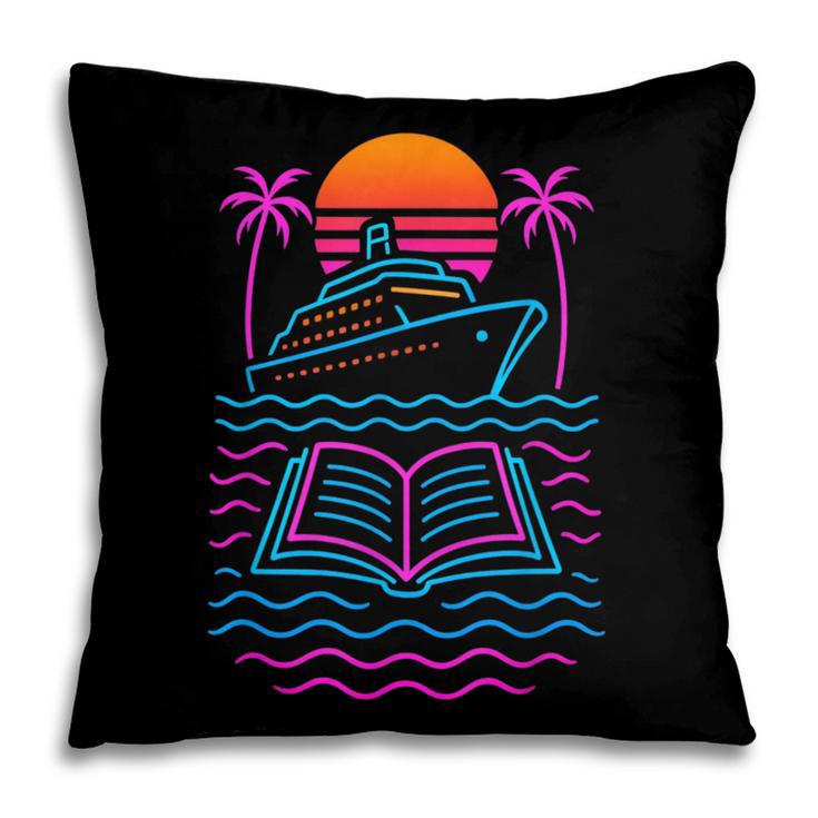 Cruise Ship Vacations Reading Book Lovers Sunset Pillowcase