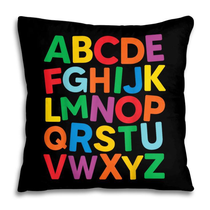 Cute ABCs Shirt Alphabet Colorful Letters Reading Books Kids Pillowcase