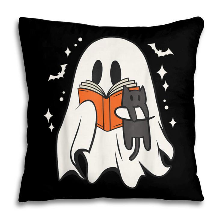 Cute Ghost Reading Book Spooky Season Halloween Costume Kids Pillowcase