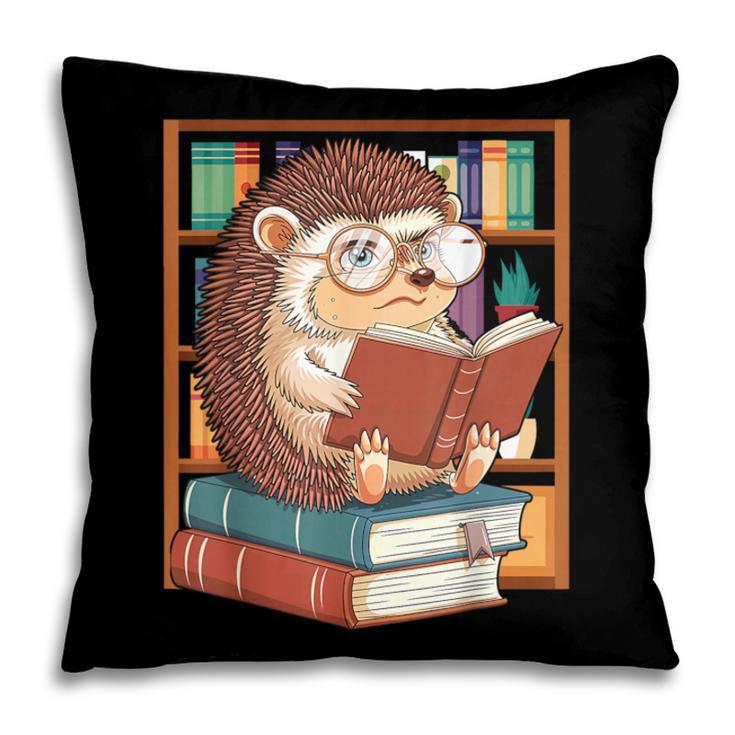 Cute Hedgehog Book Nerd Pillowcase