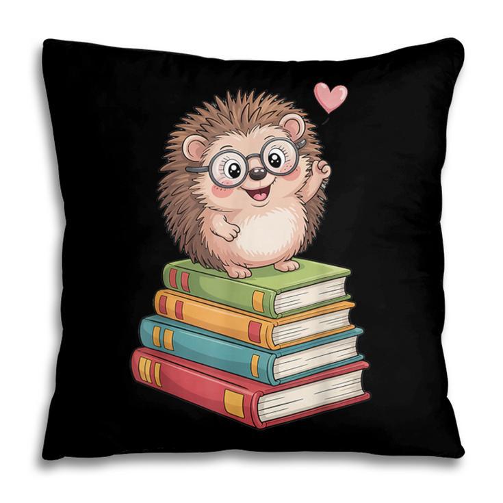Cute Hedgehog Reading Books Animal Lover Reader Bookworm Pillowcase Cute Hedgehog Reading Books Animal Lover Reader Bookworm Pillowcase