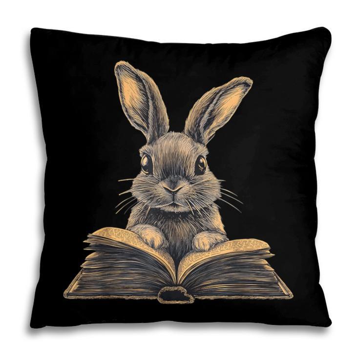 Cute Rabbit Bunny Book Lover Pillowcase