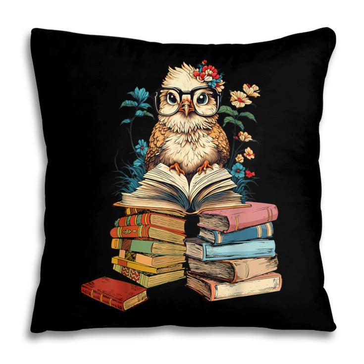 Cute Reading Chicken With Glasses Books Bookworm Reader Book Pillowcase Cute Reading Chicken With Glasses Books Bookworm Reader Book Pillowcase