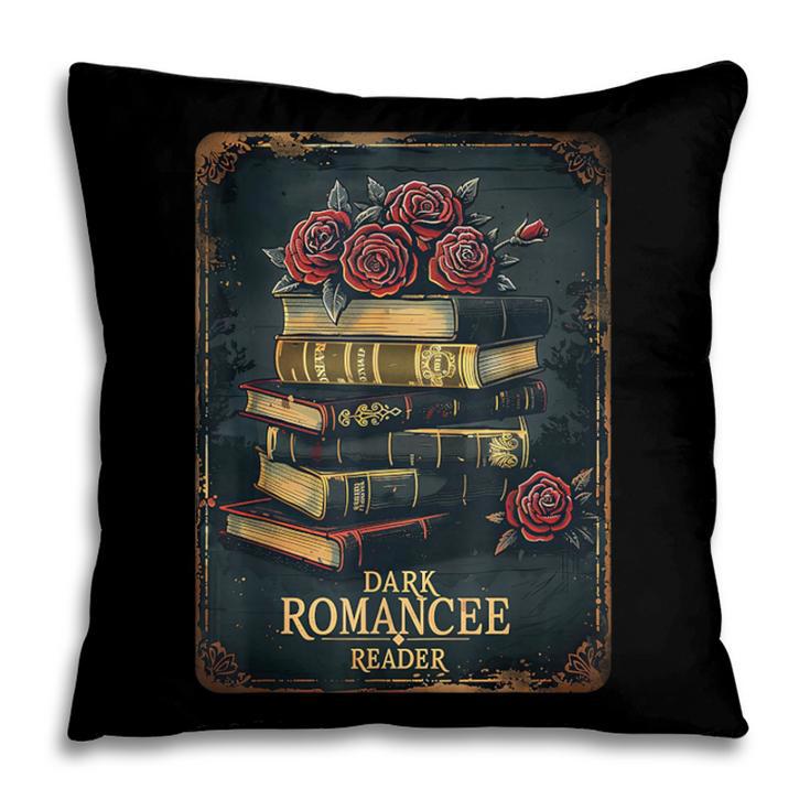 Dark Romance Reader Vintage Floral Book Lover Pillowcase